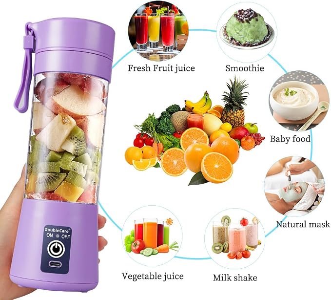 Portable Blender, Electric USB Mini Juicer Blender For Shakes and Smoothies